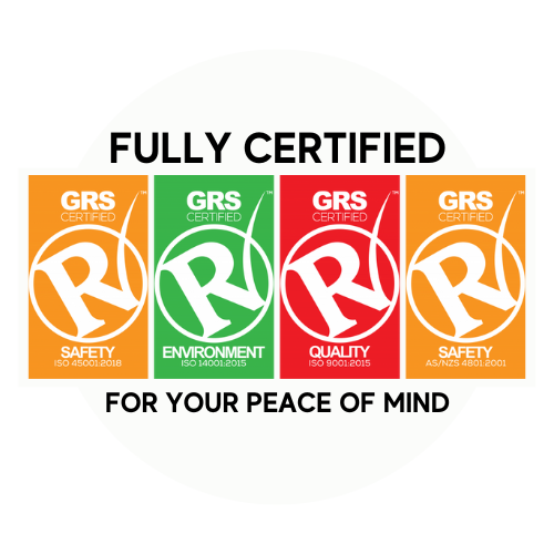Service Trailers are fully GRS-Certified.