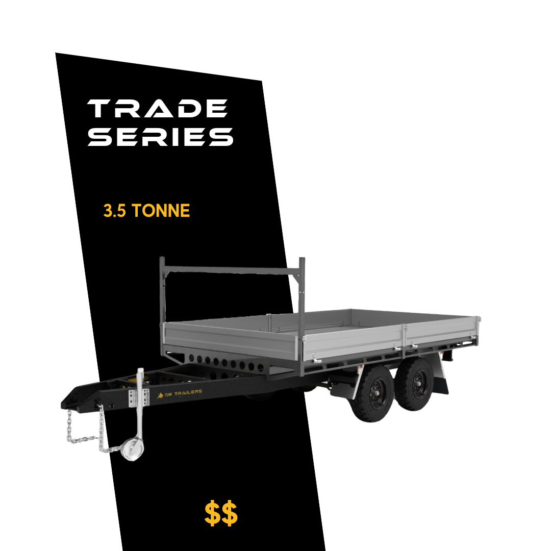 Render of Trade Series Flat Top Trailer