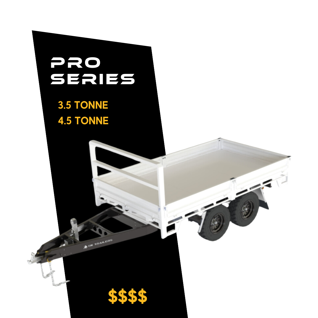 Render of Pro Series Flat Top Trailer