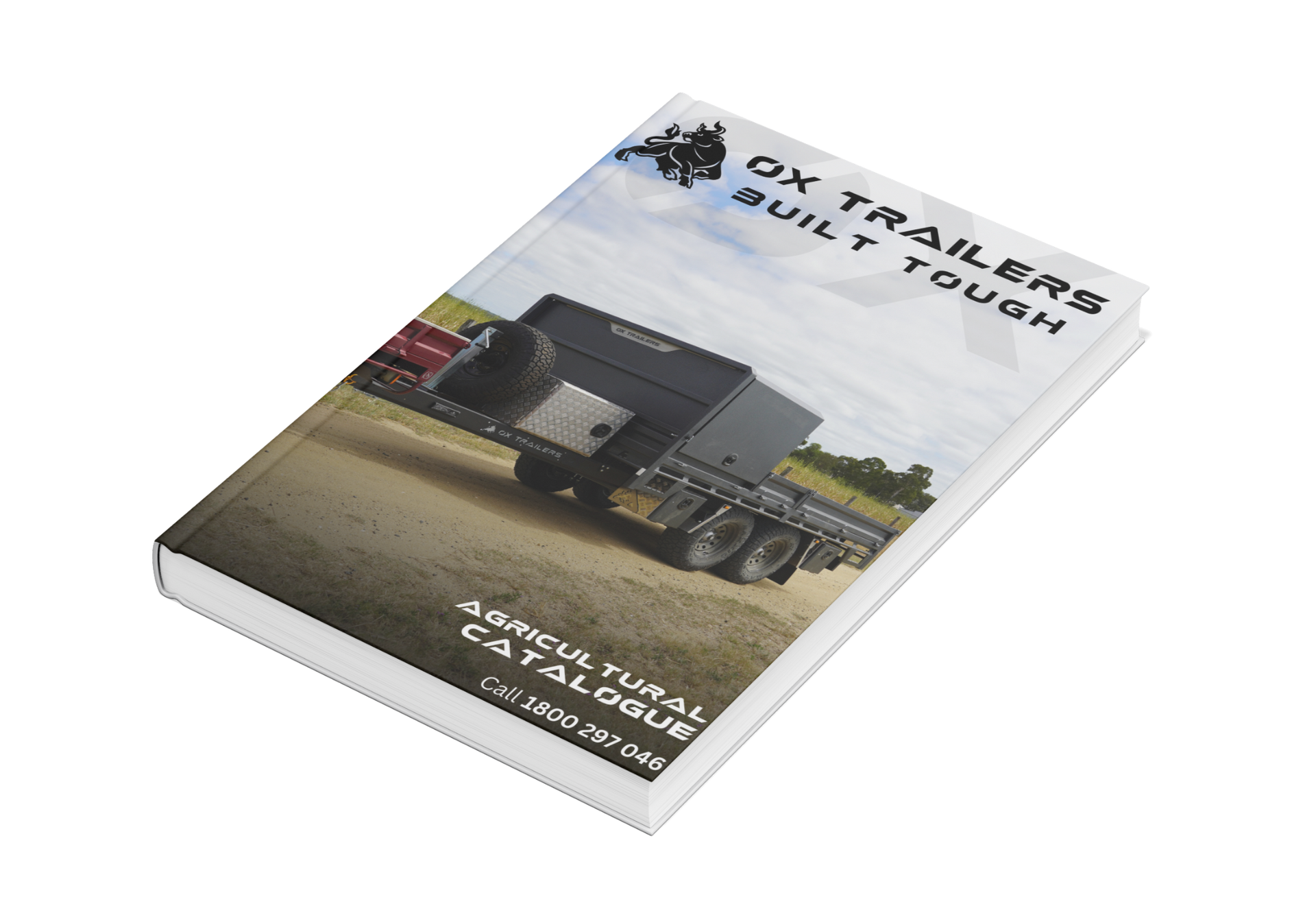 Catalogue on the capabilities and accessories of an Ox Trailer in the Rural industry.