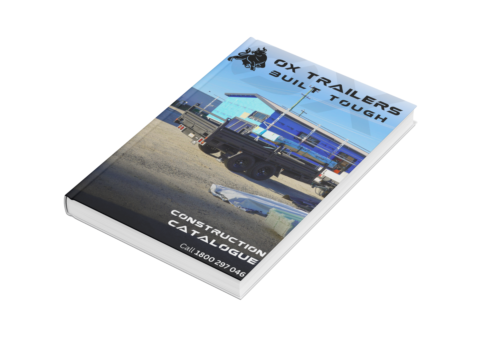 Catalogue on the capabilities and accessories of an Ox Trailer in the Trade industry.
