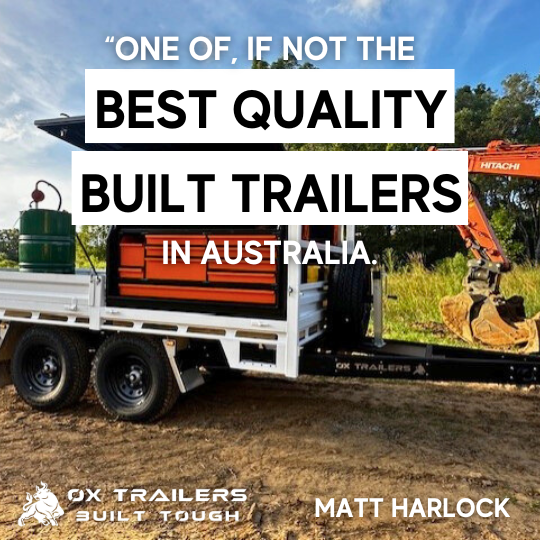 Heavy duty diesel mechanic trailer by ox trailers, praised as the best quality built trailer in australia by customer matt harlock.