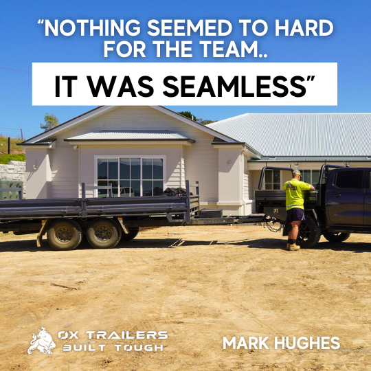 Rear Tipper Testimonial by Hughes Elite Builders. Built Tough Tipper Trailers