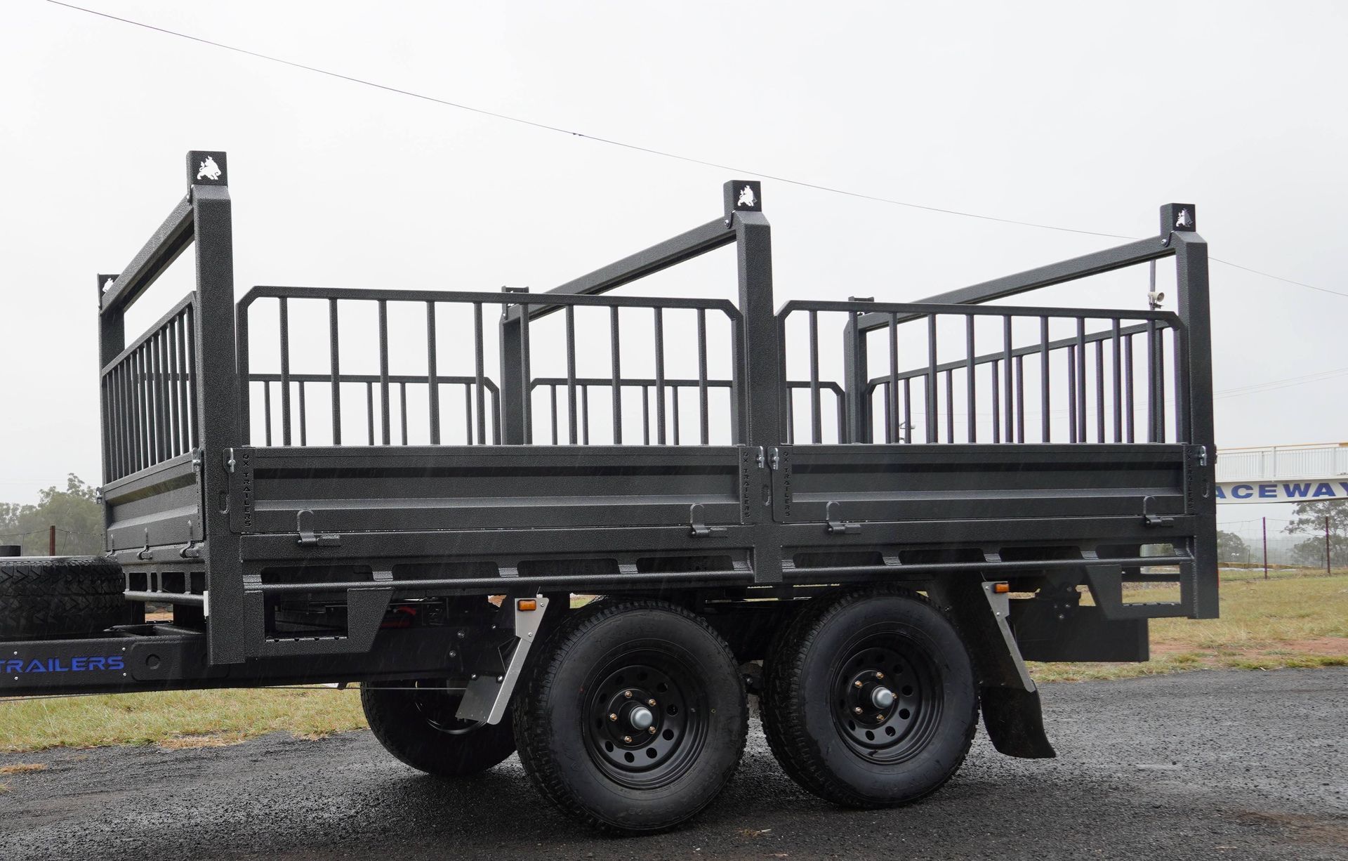 Ladder Rack Set for heavy duty Flat Top Trailer