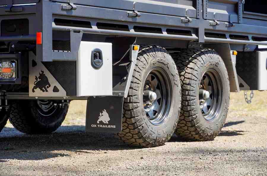 Maxxis Razr Tyre Upgrade available for the ox trailer water trailer