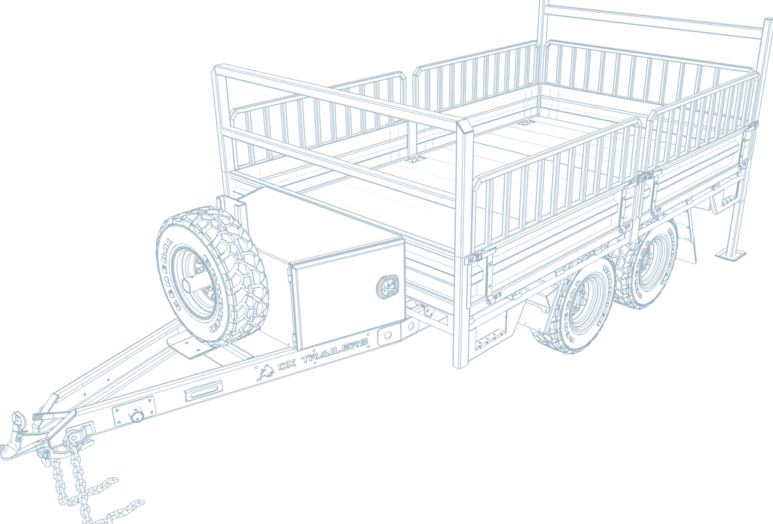Design of TKV Toowoomba's tri-axle trailer.