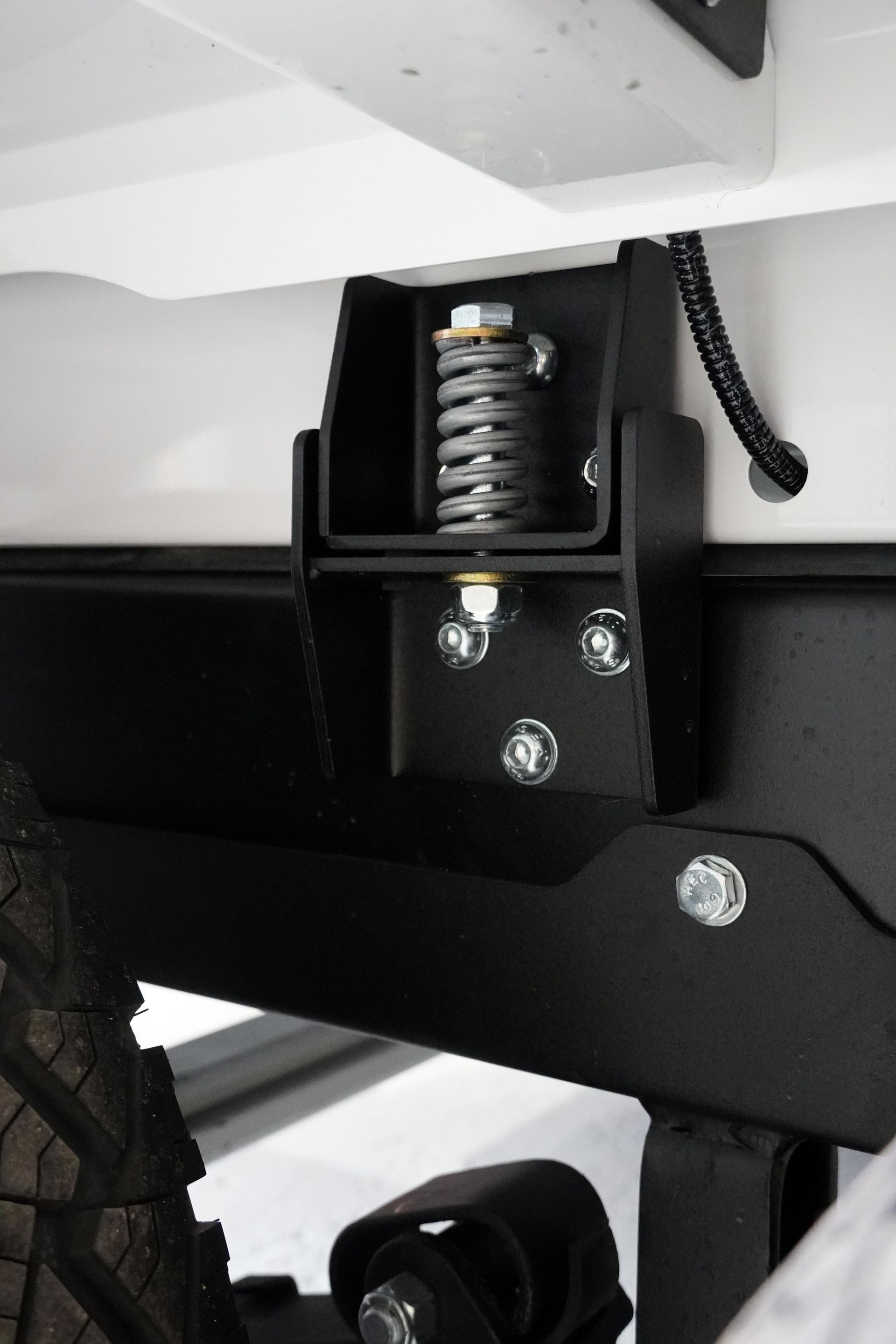 Durable and Australian made spring mount for ox trailers service trailer.