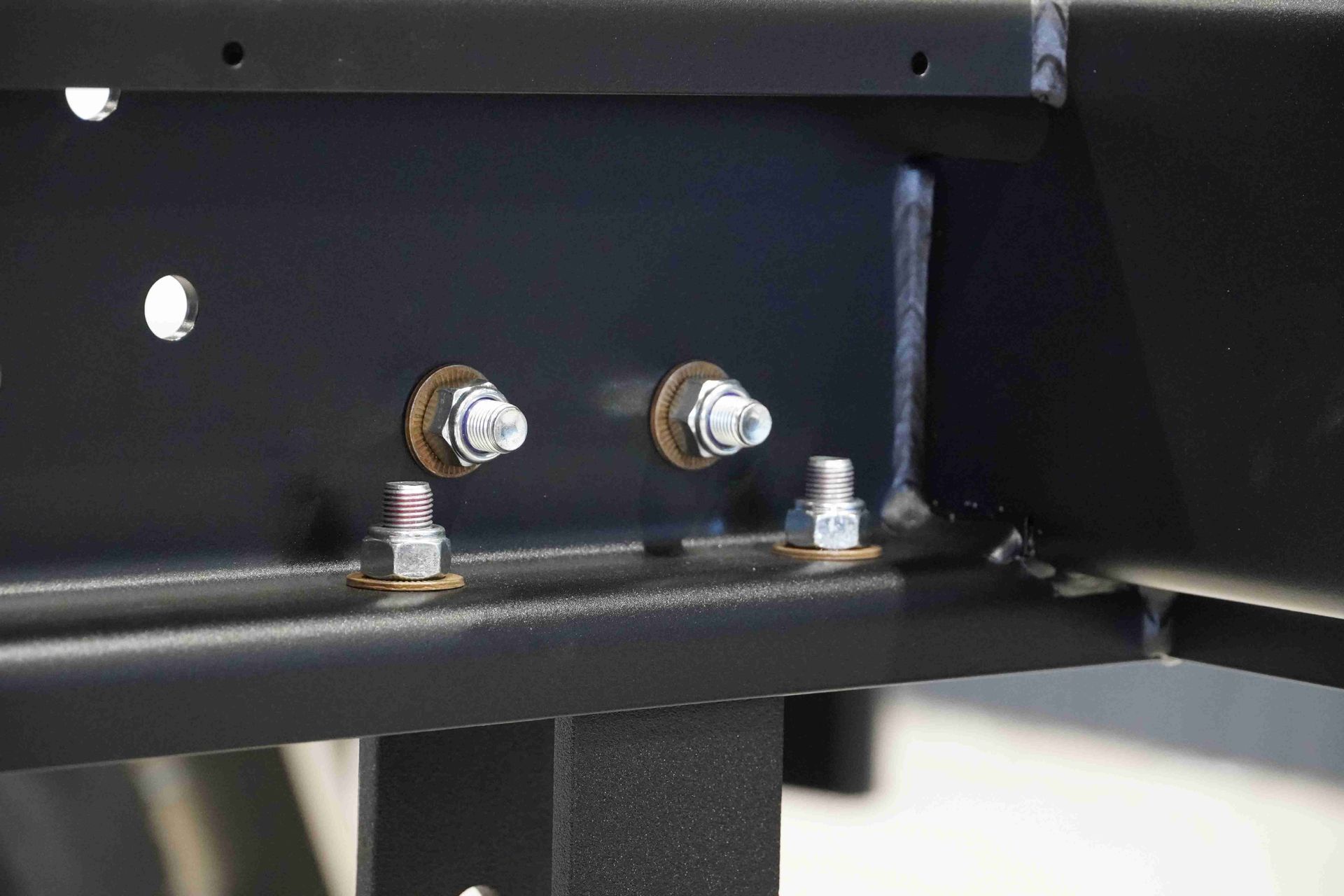 Structural fasteners being used in the chassis of an ox trailer