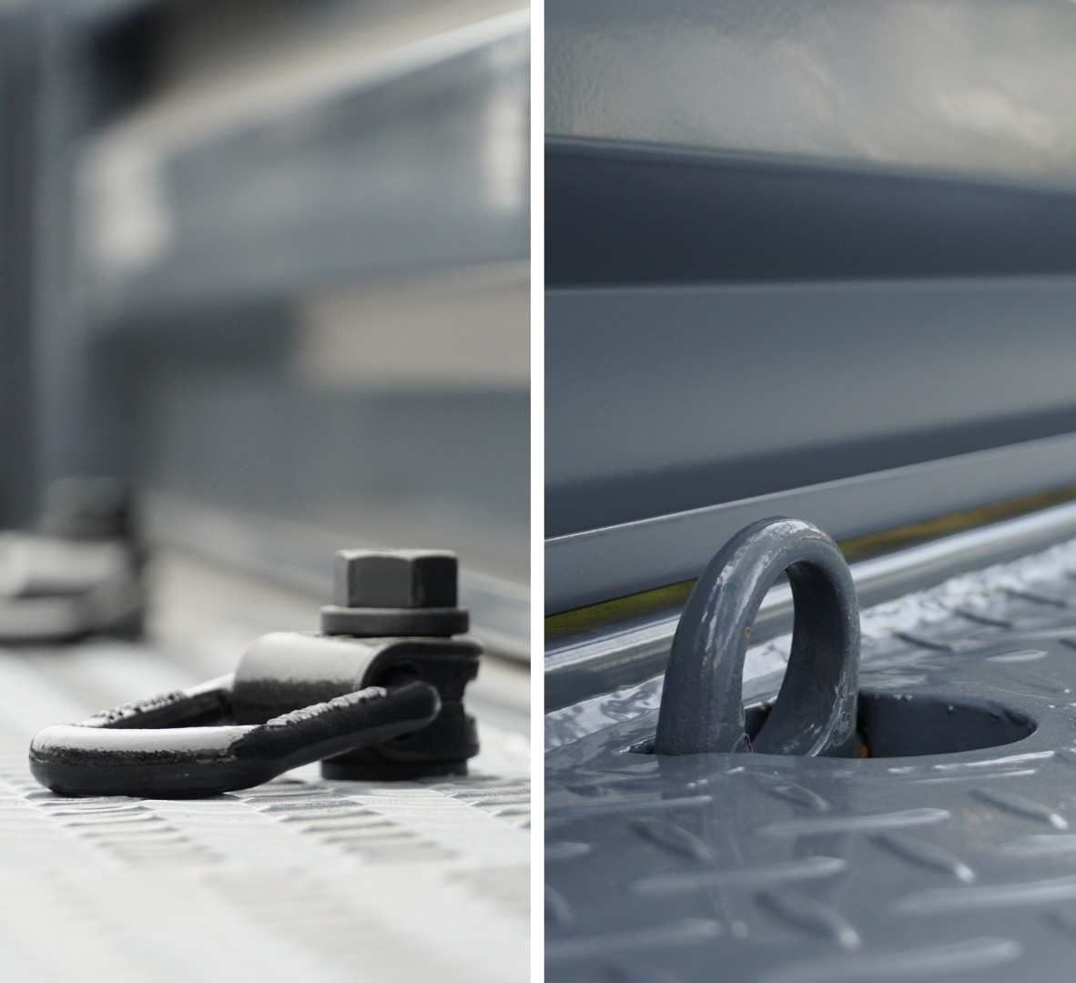 bolt on or flush tie down points on an ox trailer