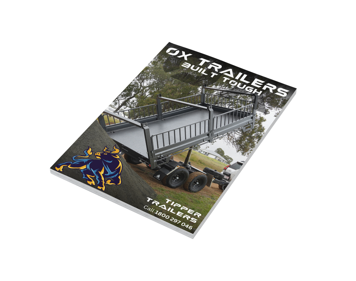 Brochure on the capabilities and accessories of an Ox Trailer Flat Top Trailer available for Download