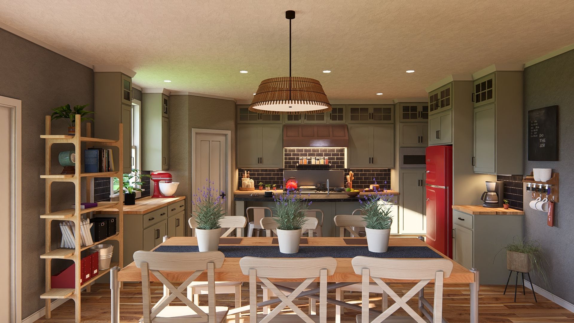 Interior renderings