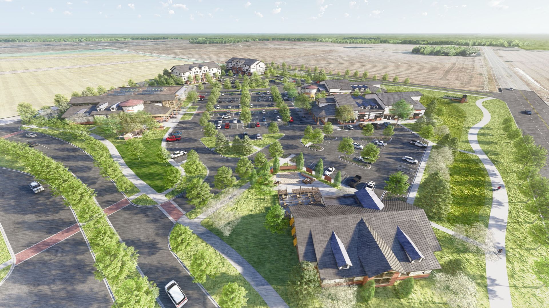 Aerial rendering