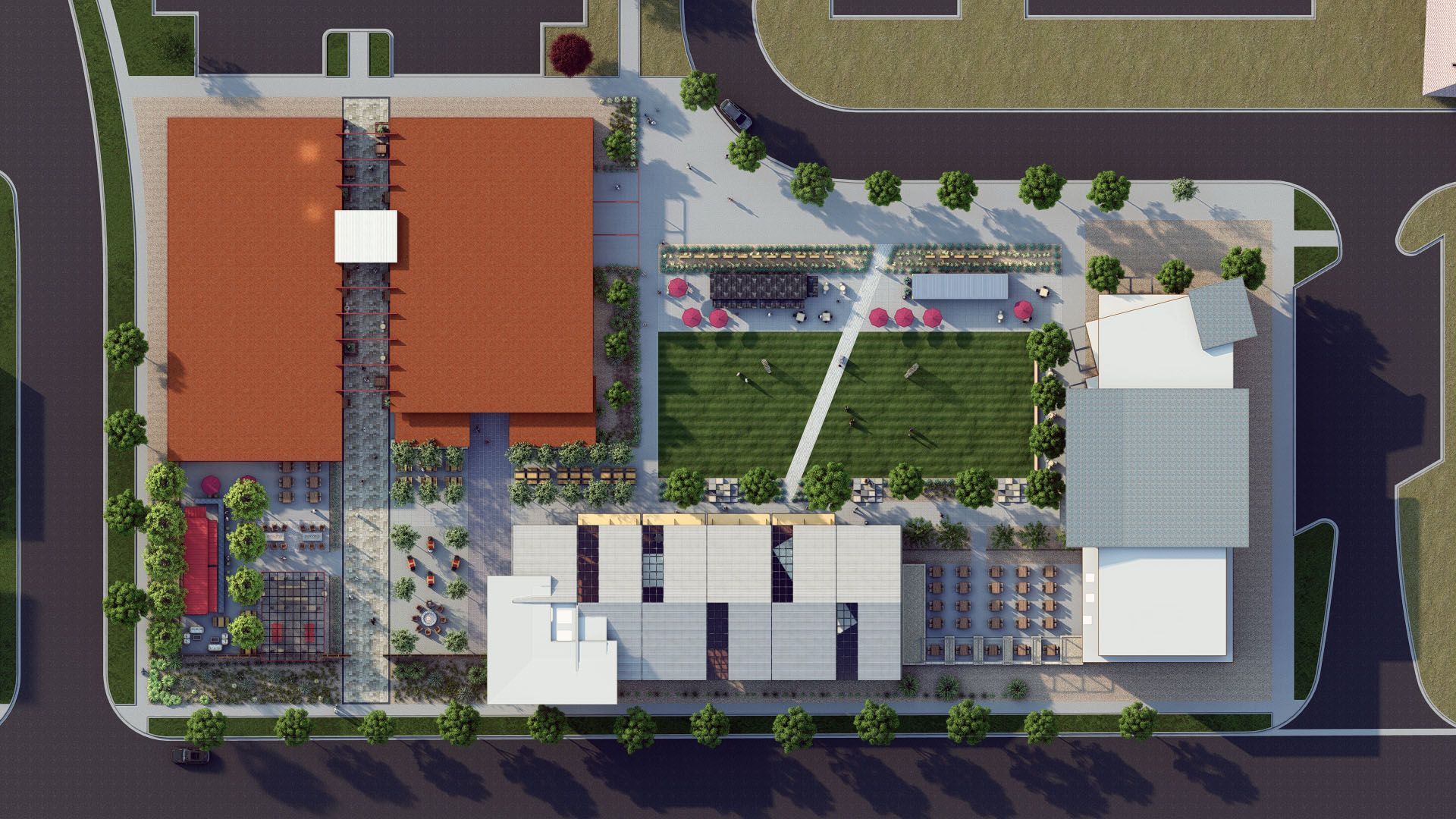Site plan renderings