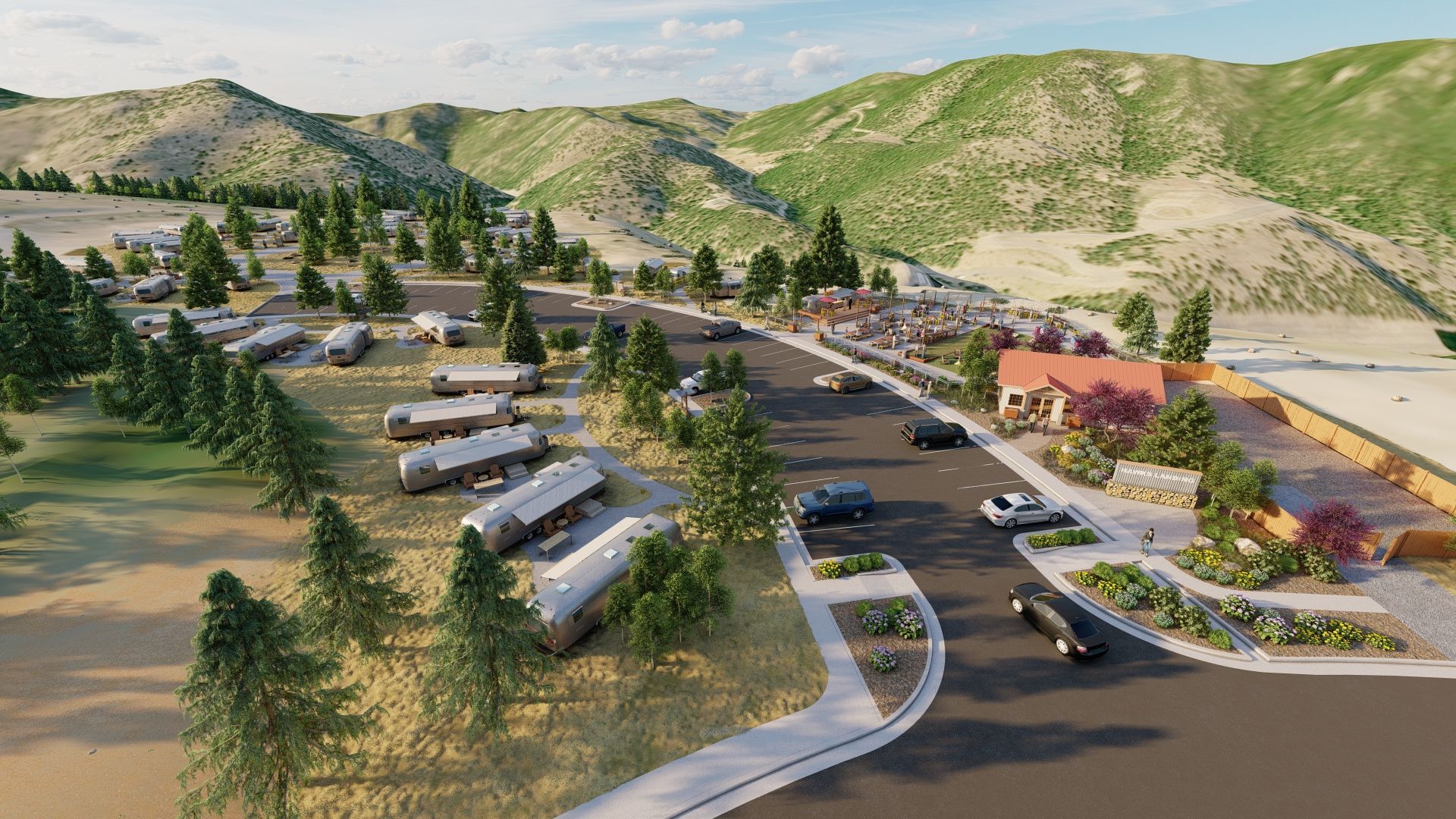 Aerial rendering