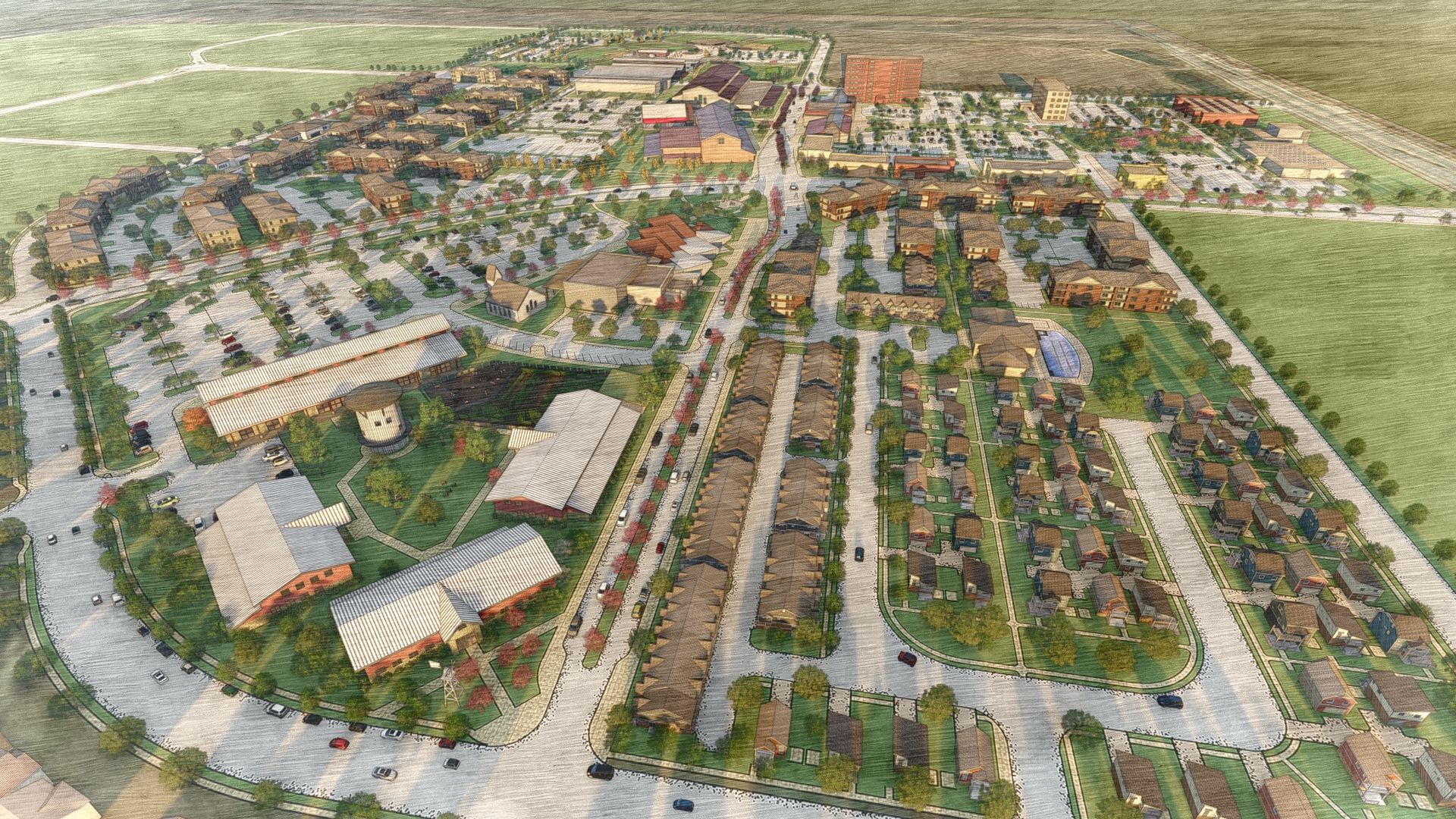 Aerial rendering