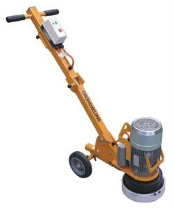 A machine with a handle and wheels that says chromaflex on it