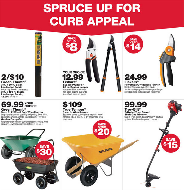 April Lawn and Garden Sale