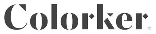Logo tipografico stilizzato nero con la scritta “Colorker” su sfondo bianco.
