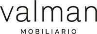 Logo di Valman Mobiliario con testo nero su sfondo bianco
