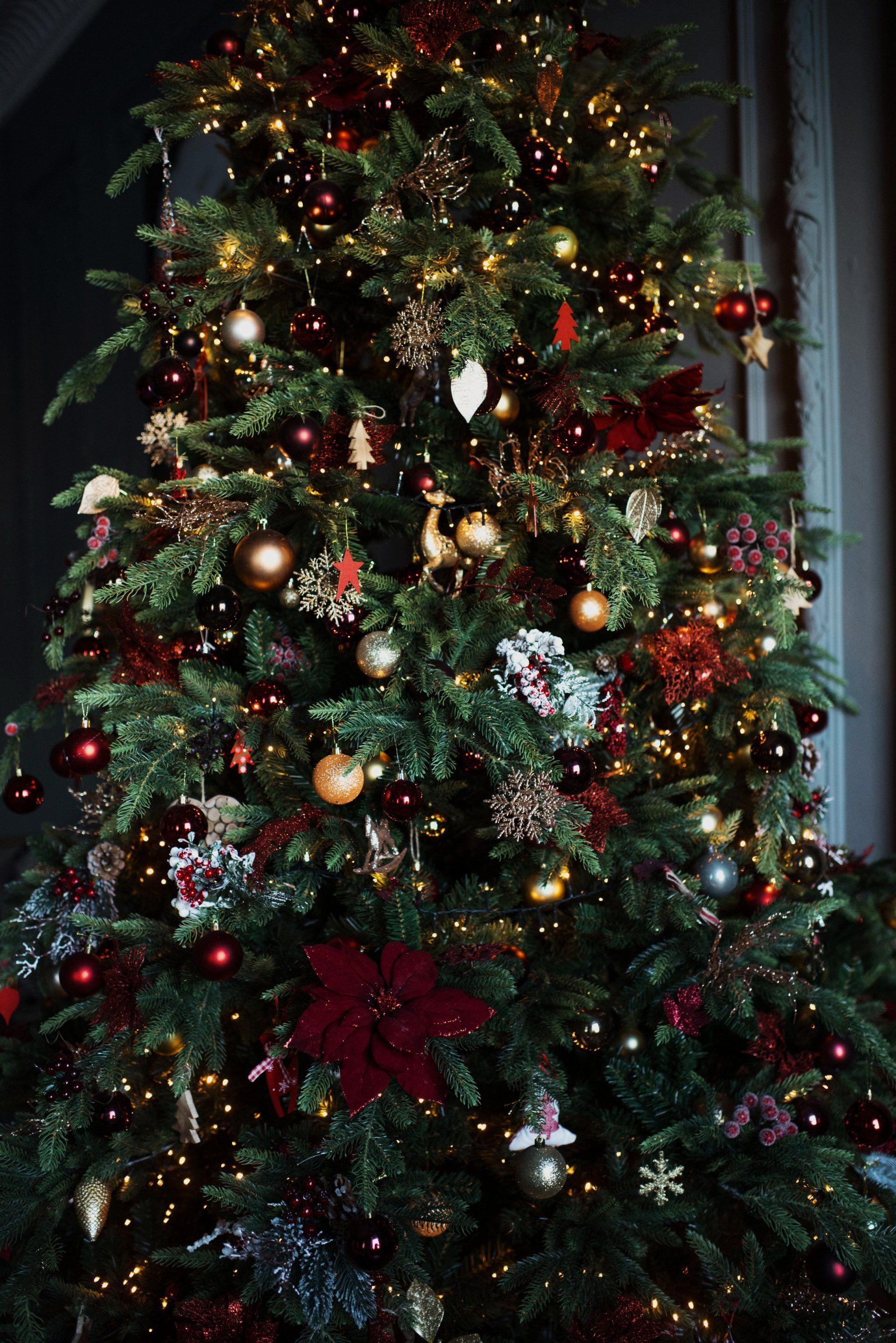 decorazioni classiche di Natale