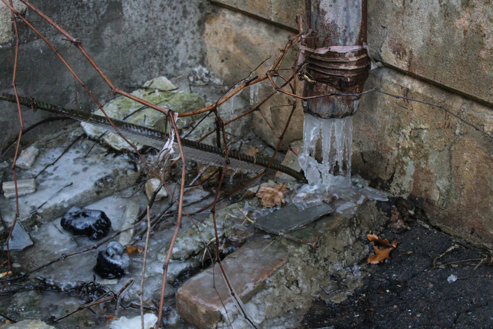 icy drain