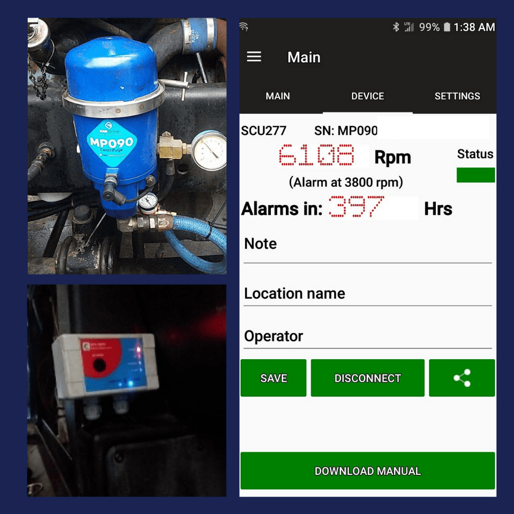 oil-centrifuge-remote-monitoring-centriclean-app -phone