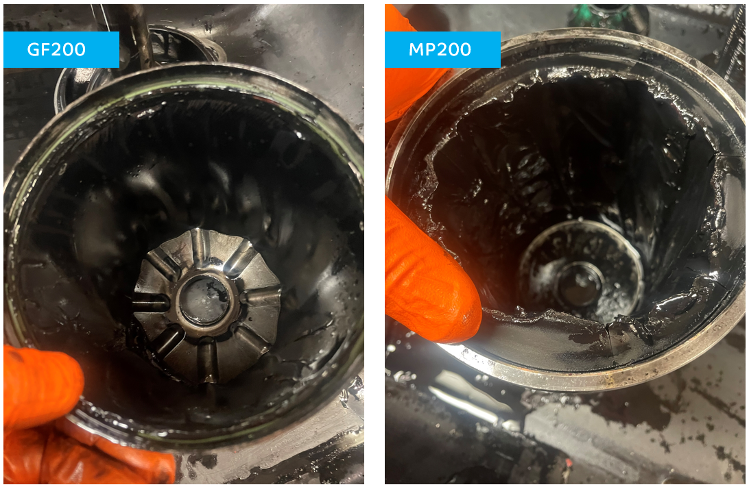 GF200 vs. IOW MP200 Centrifuge after 46 hours