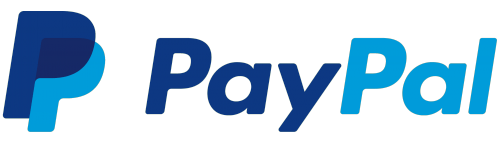Logotipo de PayPal, azul y celeste.