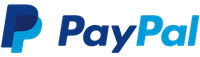 Logotipo de PayPal, azul y celeste.