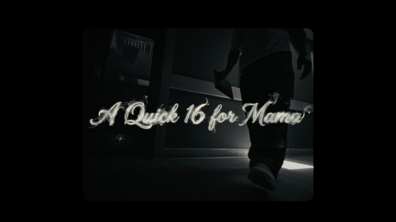Dark promotional graphic of a person walking, with the text “A Quick 15 for Mama” overlaid.