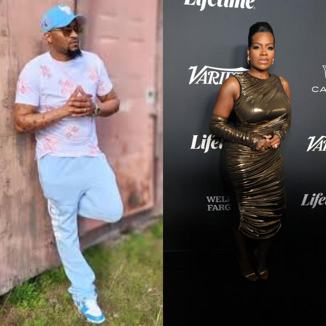 Two fashion portraits: a man leaning by a wall and a woman posing on a red carpet.