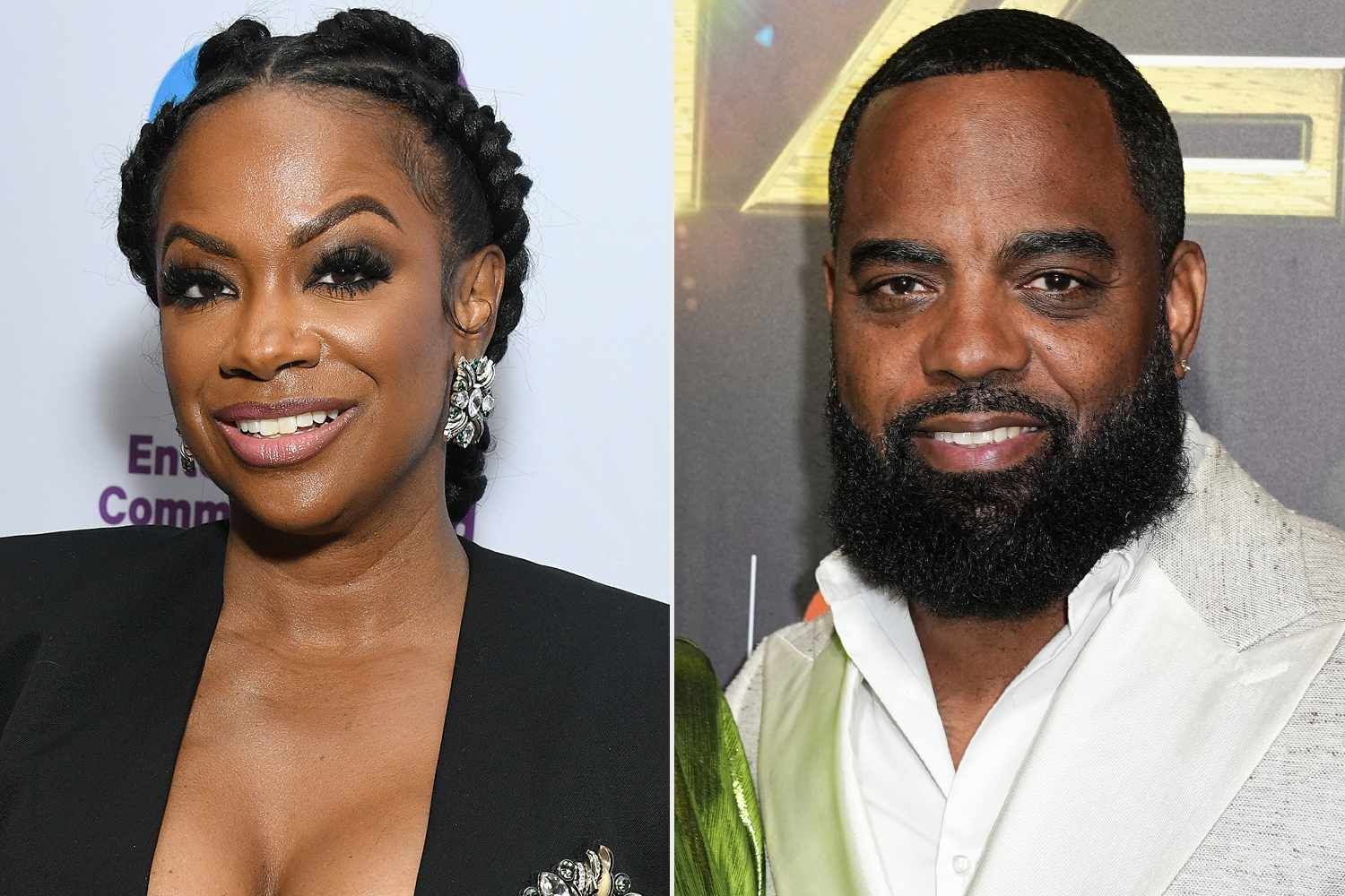 Two portrait photos side by side: a smiling woman in black and a bearded man in a white shirt.