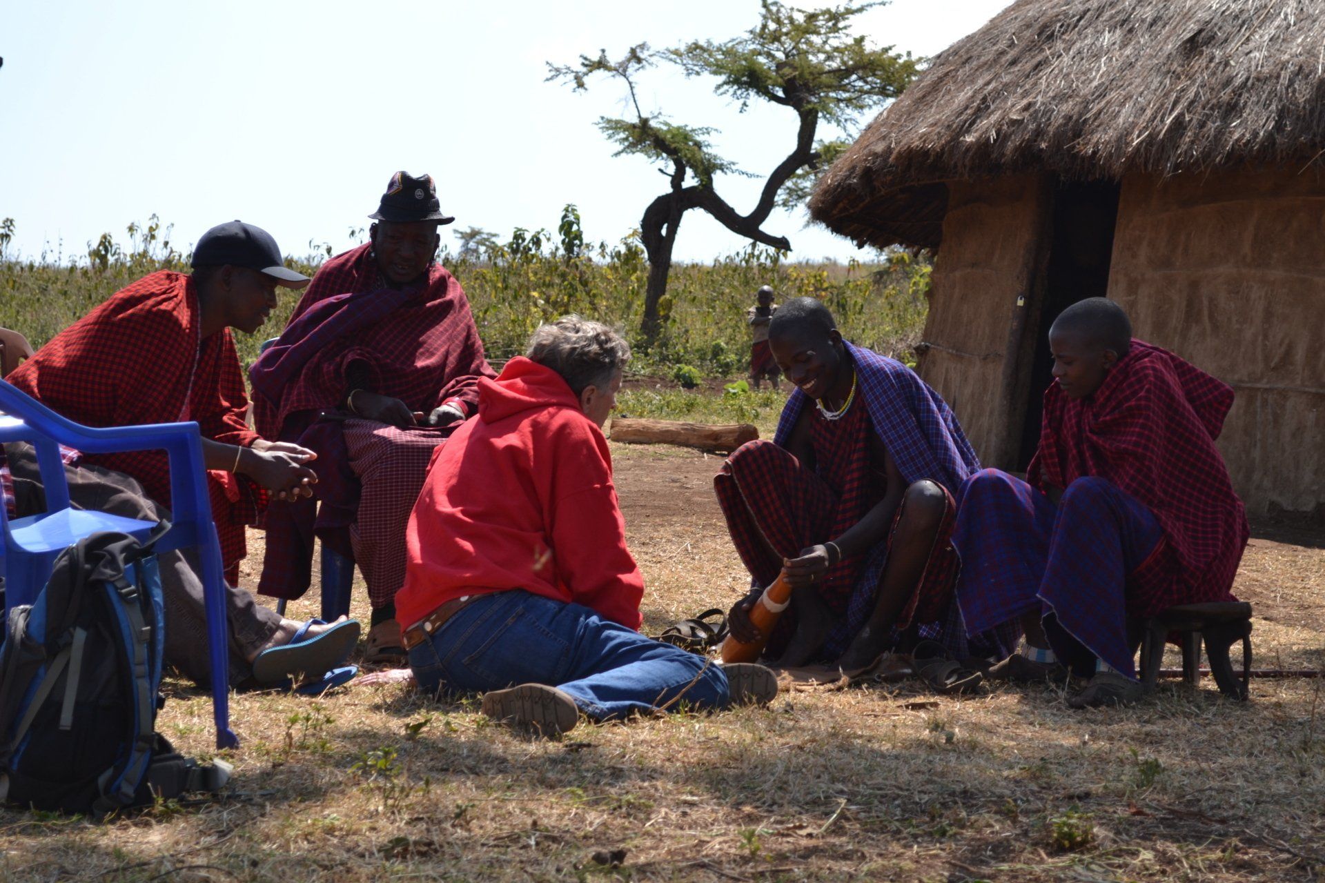 Gerry, Himba, hut