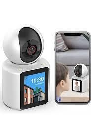Videoportero inteligente con cámara, pantalla y aplicación para smartphone que muestra la transmisión de video del visitante.