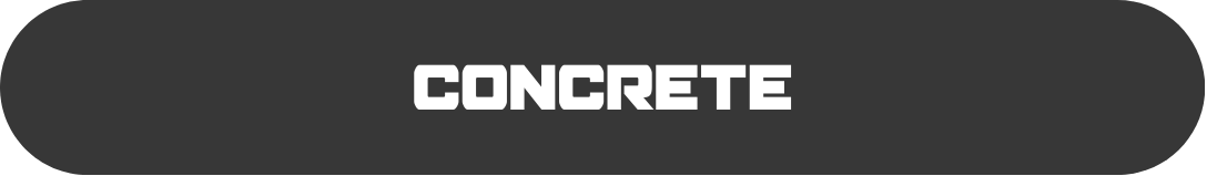 The word concrete is written in white on a black background.
