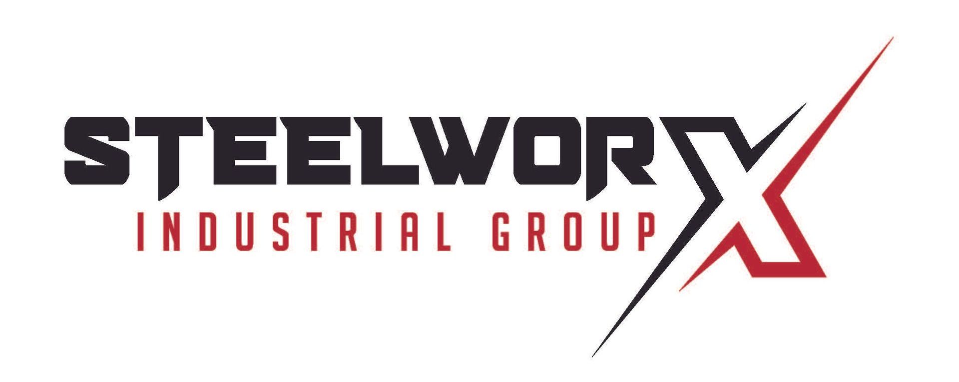 A logo for steelwork industrial group is shown on a white background.