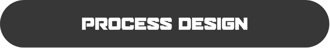A black button with the word process design on it.