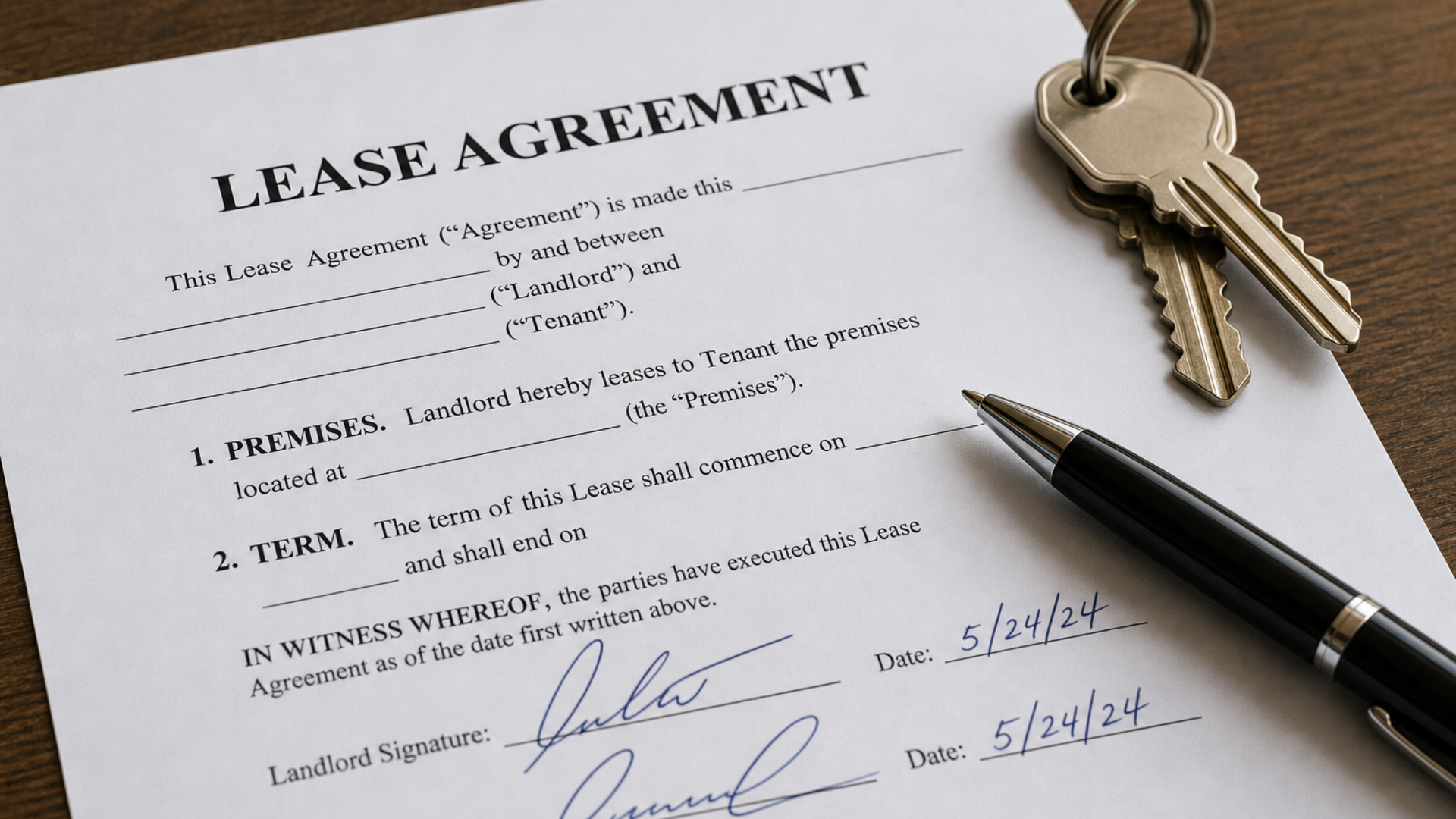 lease agreement tenant rights landlord contract document