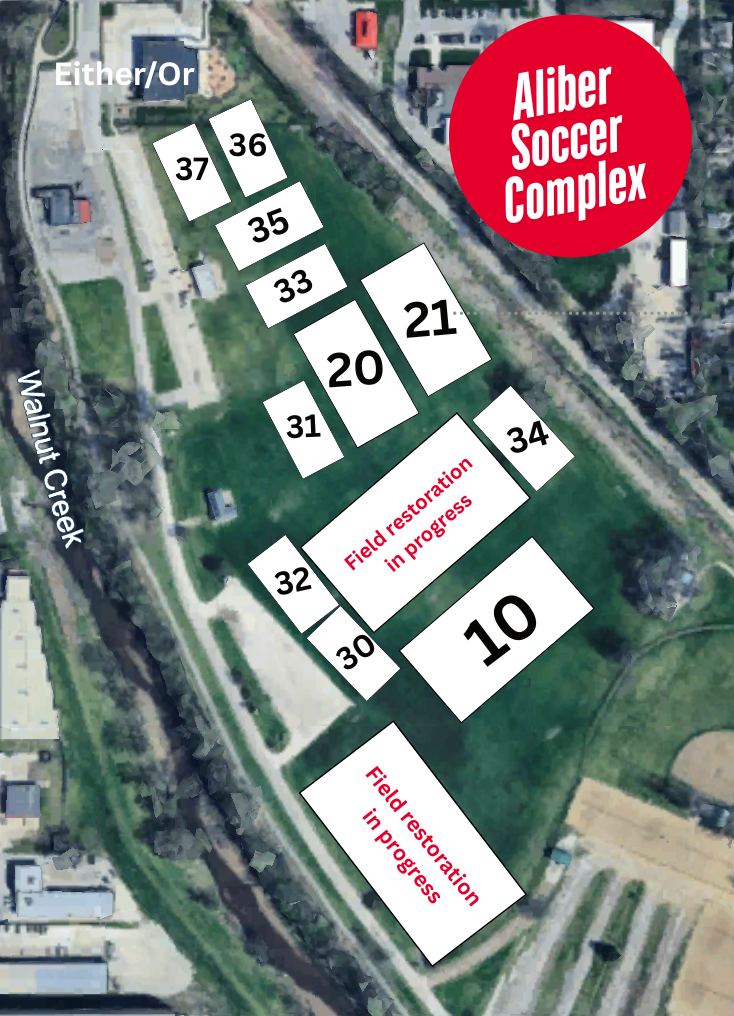 Des Moines Soccer Club Aliber Field Map