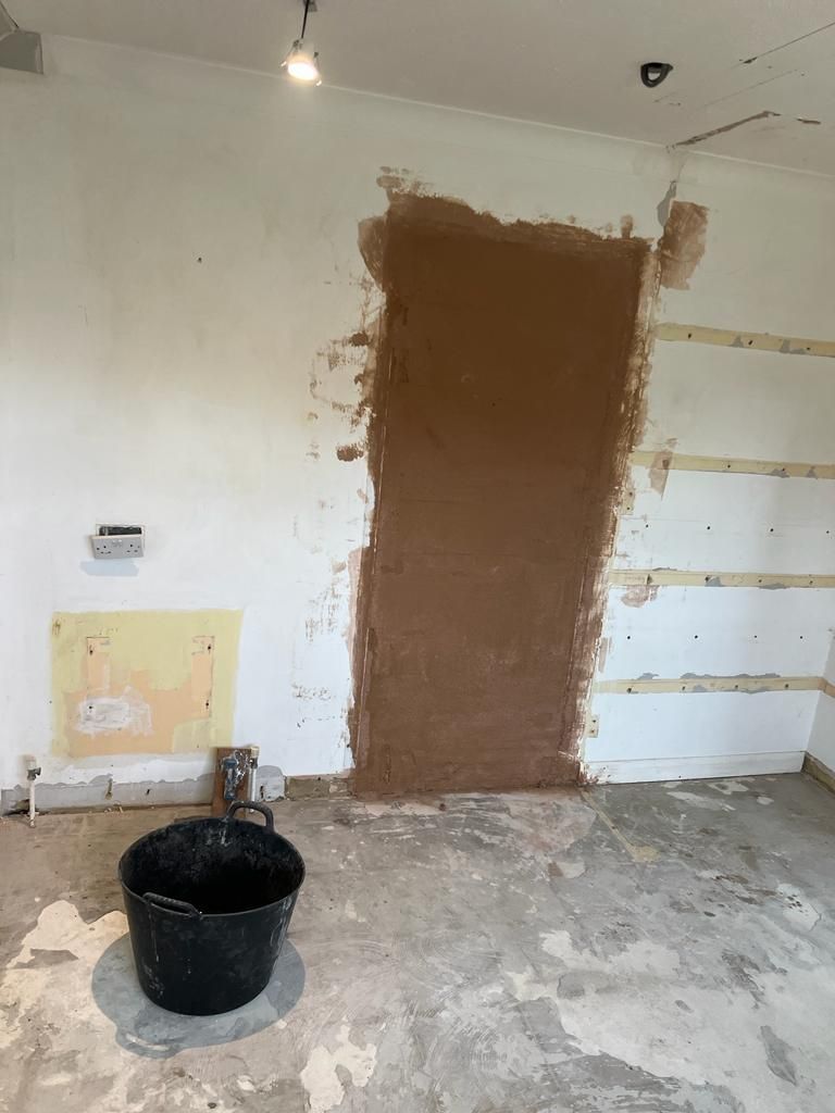 Door opening removed, blocked and bonded