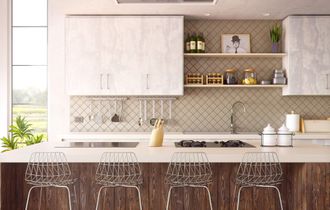 Modern rustic kitchen