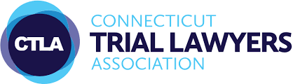 Connecticut Trial Lawyers Association logo with blue circular CTLA emblem and text