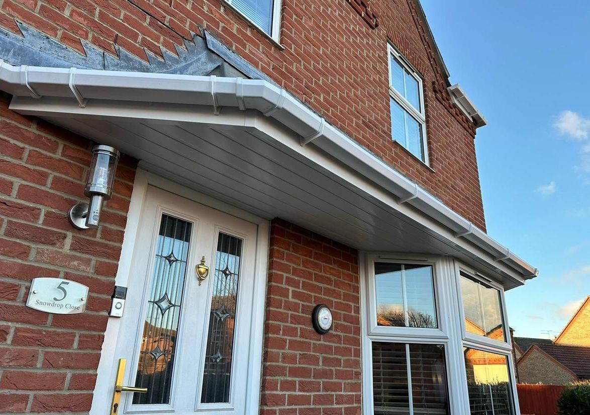 New UPVC Porch Before and After