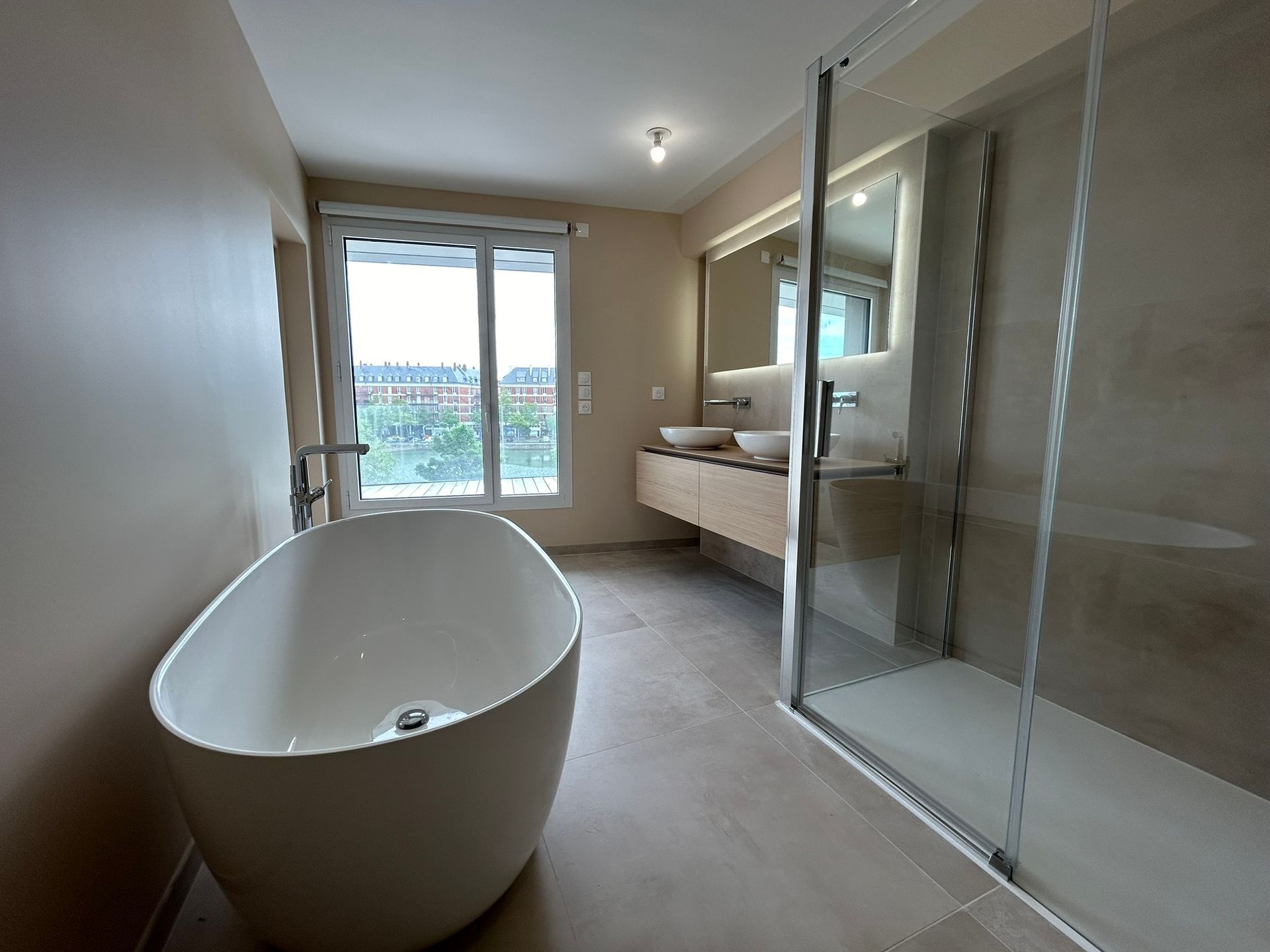 renovation salle de bain le havre douche double vasque