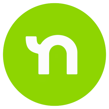 Green circle logo with a white lowercase n