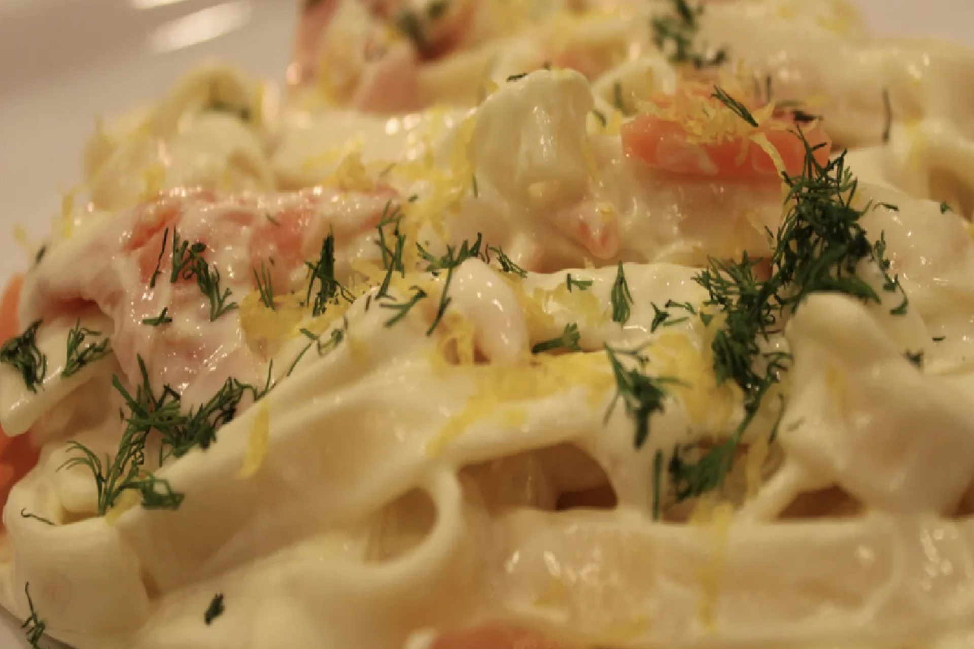 Fettuccine with Smoked Salmon