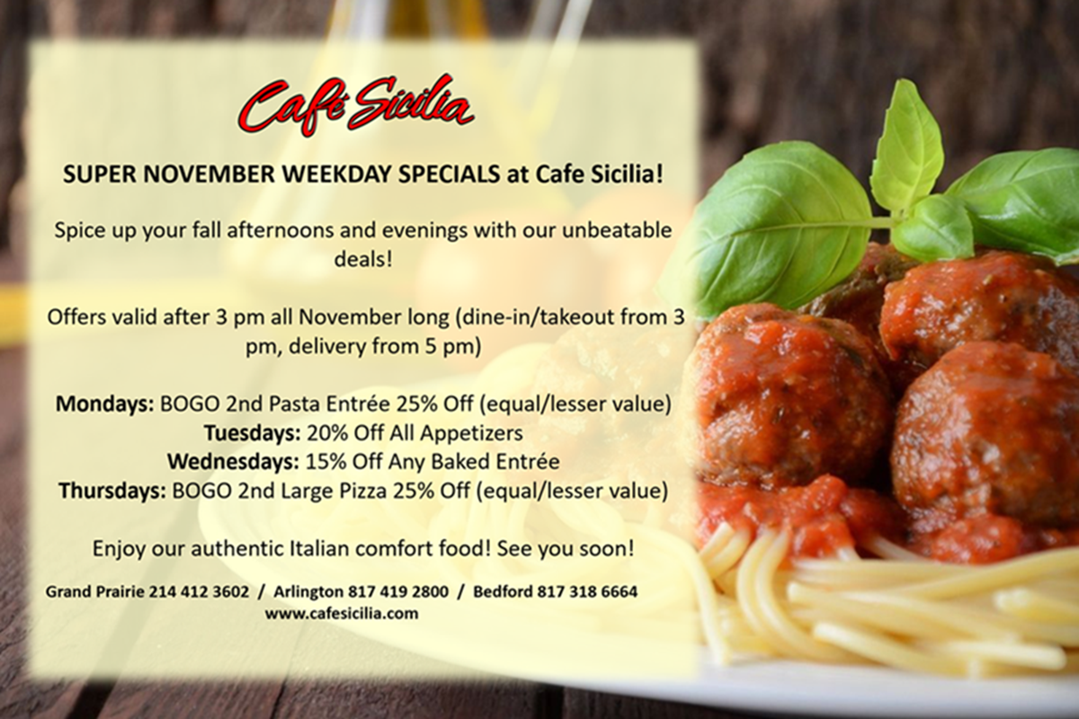 November Meal Deals