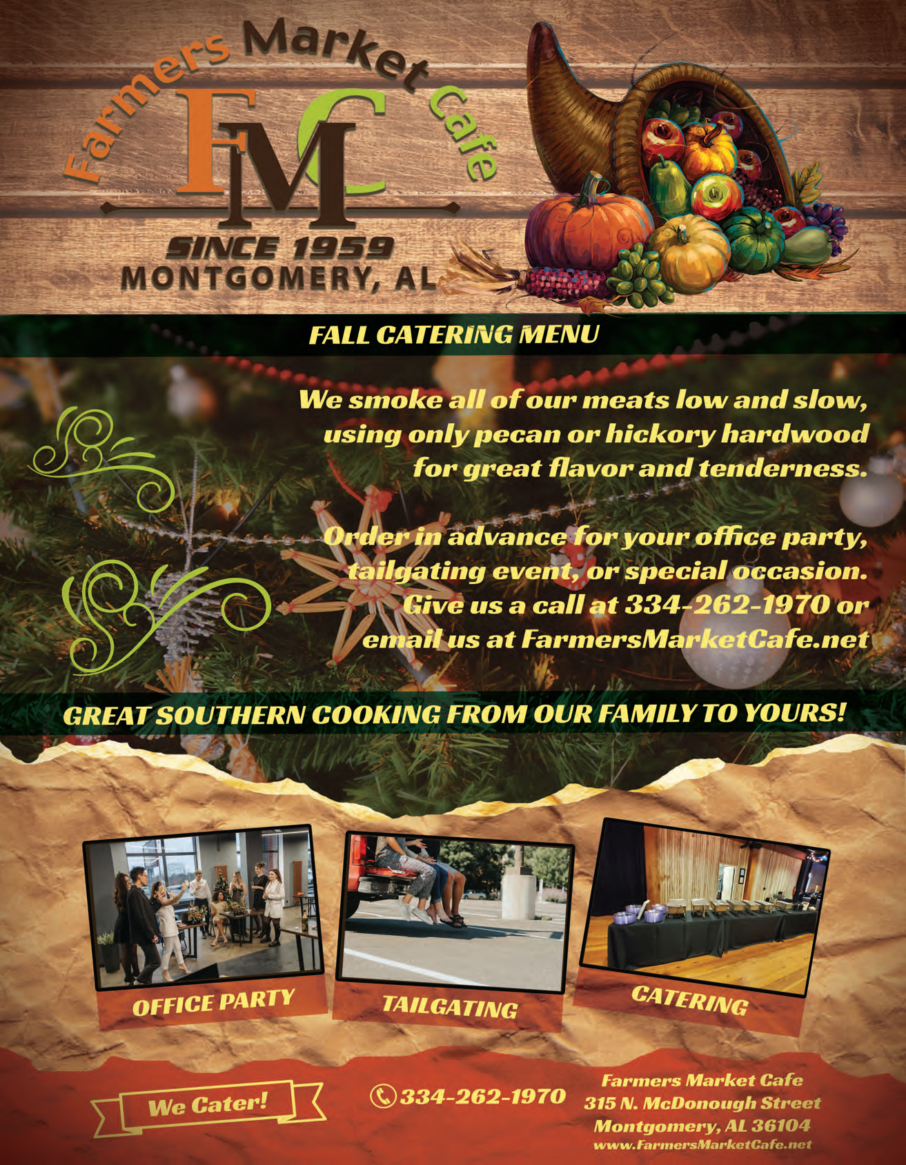 FALL CATERING MENU | Farmers Market Cafe