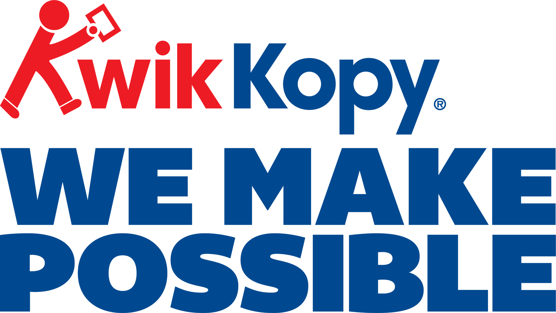 Kwik Kopy We Make Possible Logo