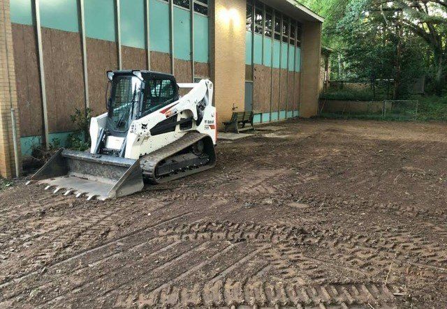 Excavator on a trailer